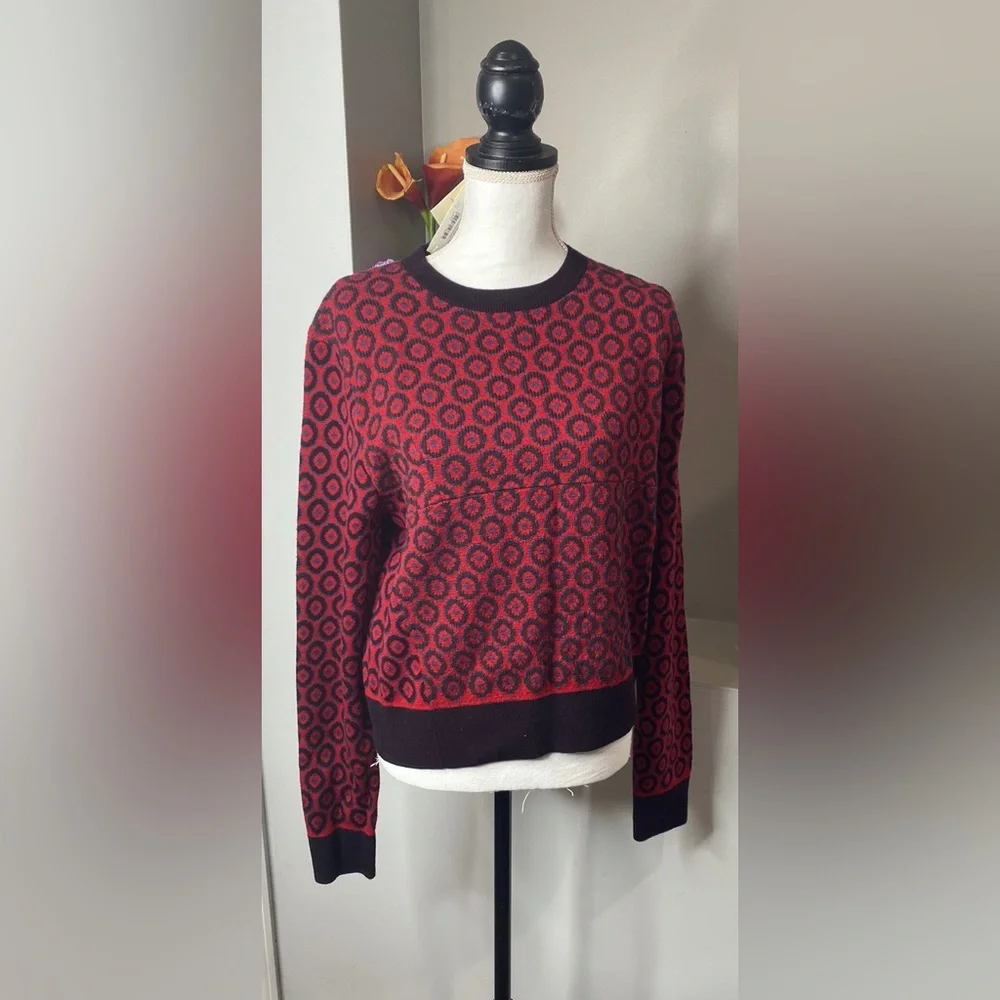 Dries Van Noten Tiny Dot Merino Wool Sweater